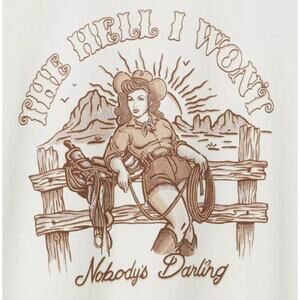 Torrid The Hell I Won't 100% Cotton White Crew Neck T-Shirt Size 2X‎ NWT